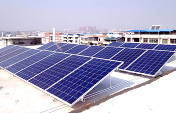 新维智能建设的江苏省苏州市商场屋顶太阳能发电电站